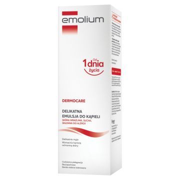 Emolium Dermocare, Delikatna emulsja do kąpieli, 400 ml