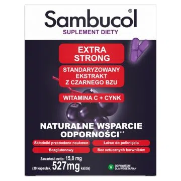 Sambucol Extra Strong, kapsułki dla dorosłych, 30 szt.