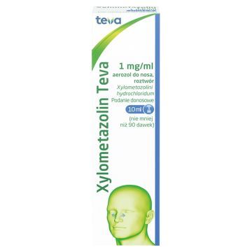 Xylometazolin Teva (Xylomet.123ratio),1mg/ml,aer.d/nosa,10ml