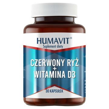 Humavit, Czerwony ryż + witamina D3, kapsułki, 30 szt.