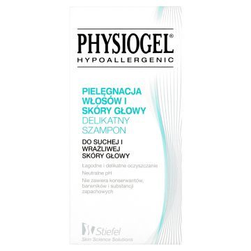 Physiogel, delikatny szampon do suchej i wrażliwej skóry głowy, 250 ml