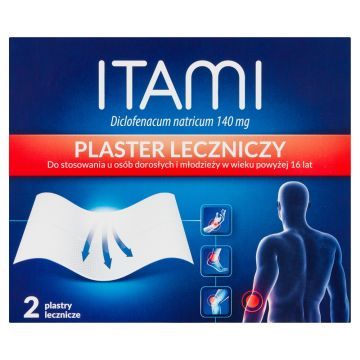 Itami, 140 mg, plastry lecznicze, 2 szt.