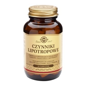 Solgar Czynniki Lipotropowe, tabl., 50 szt