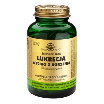 Solgar Lukrecja wyciag z korzenia, kaps., 60 szt