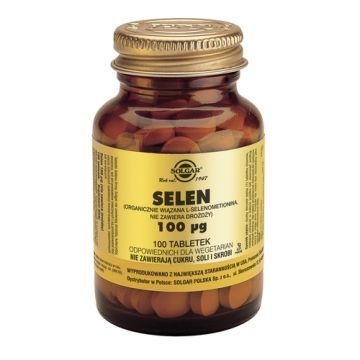Solgar Selen,100 mcg, tabl., 100 szt