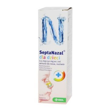 Septanazal dla dzieci, (0,5mg+50mg)/ml, aer.do nosa, 10 ml