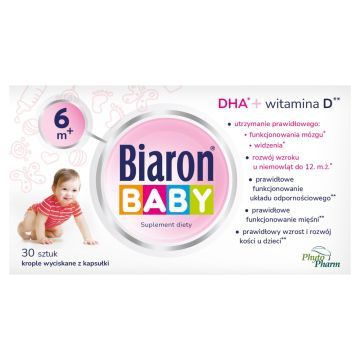 Bioaron Baby 6 m+, krople wyciskane z kapsułki (twist-off), 30 szt.