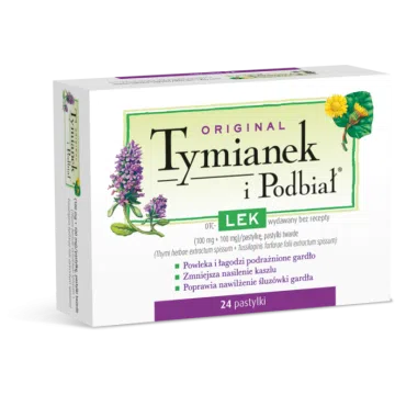 Original Tymianek i Podbiał, pastylki twarde, 24 szt.
