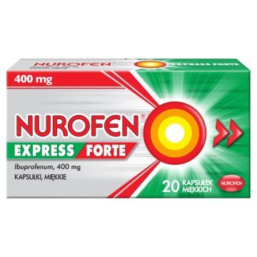 Nurofen Express Forte, 400 mg, kapsułki miękkie, 20 szt.