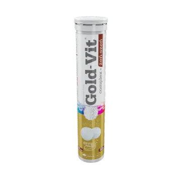 Olimp Gold-Vit Complex + Żeń-szeń, tabletki musujące, smak pomarańczowy, 20 szt.