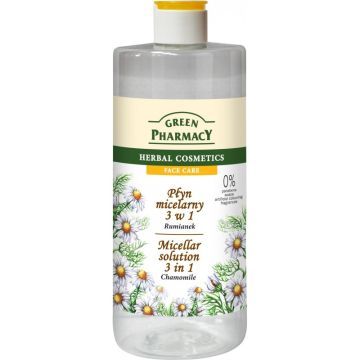 Green Pharm.,plyn,micelarny,3w1, Rumianek, 500 ml