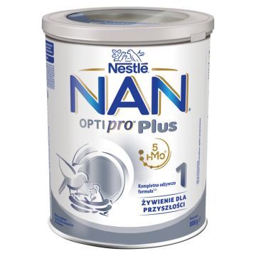Nestle Nan Optipro Plus 1, 5 HMO, mleko początkowe dla niemowląt od urodzenia, 800 g