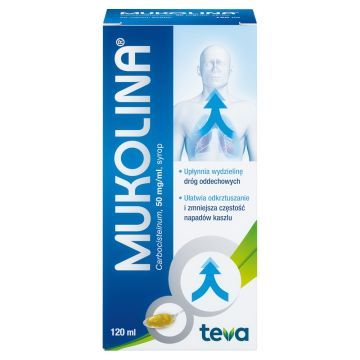 Mukolina, 50 mg/ml, syr.,dla dorosl.,120 ml