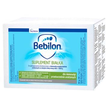 Bebilon Suplement białka, żywność specjalnego przeznaczenia medycznego, 1 g, 50 saszetek