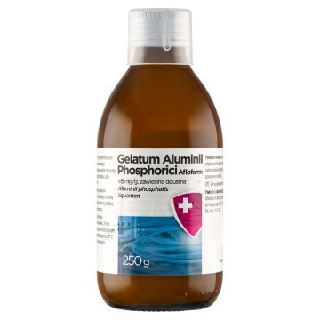 Gelatum Aluminii phosphorici, zawiesina doustna, 250 g (Aflofarm)