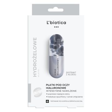 L'Biotica Płatki hialuronowe pod oczy, nawilżające, 3x2szt.