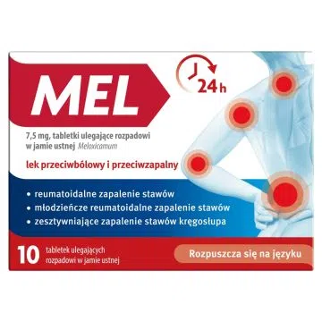 Mel, 7,5 mg, tabletki ulegające rozpadowi w jamie ustnej, 10 szt.