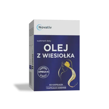 Novativ Olej z wiesiołka, kapsułki, 60 sztuk