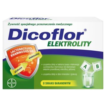 Dicoflor Elektrolity, proszek, 6 porcji (12 saszetek)