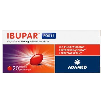 Ibupar forte, 400 mg, tabletki powlekane, 20 szt.