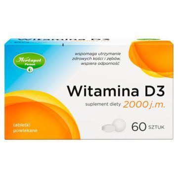 Witamina D3, tabl., 60 szt