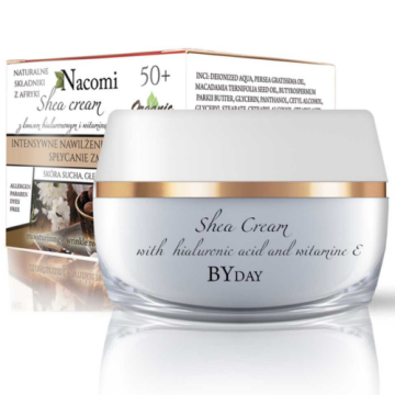Nacomi, krem, shea, 50+, na dzien, 50 ml