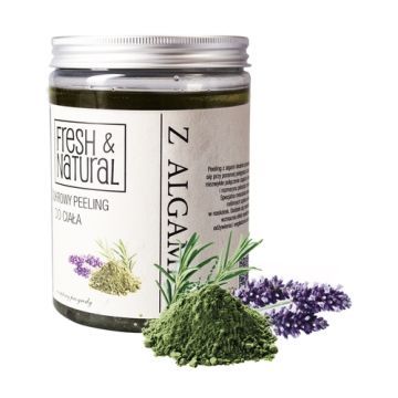 Fresh&Natural, peeling, cukrowy, z algami,1000 g
