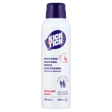 Kick the Tick Max Repelent Plus,aer,p/kom,mesz,klesz,200 ml
