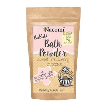 Nacomi, puder, d/kapieli,slodka malinowa babeczka,100 g+50 g