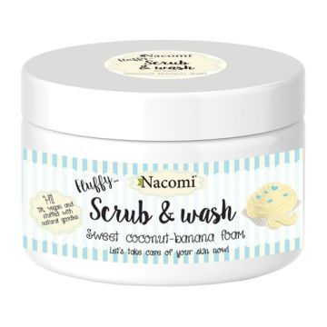 Nacomi, pianka, peeling-myjaca,kokos,banan, 180 ml