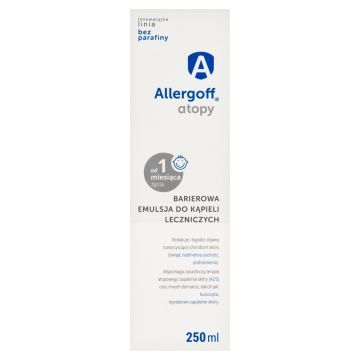 Allergoff, barierowa emulsja do kąpieli leczniczych, 250 ml