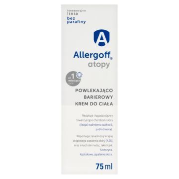Allergoff, powlekająco barierowy krem do ciała, 75 ml