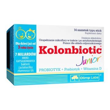 Olimp Kolonbiotic Junior, 14 saszetek typu stick