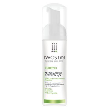 Iwostin Purritin, pianka oczyszczająca, skóra tłusta i trądzikowa, 165 ml