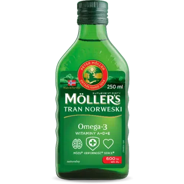 Mollers Tran Norweski naturalny, płyn, 250 ml