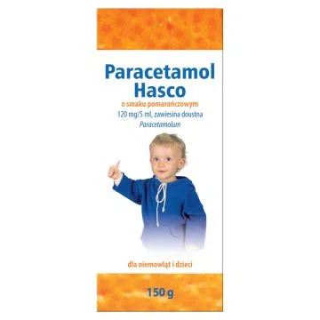 Paracetamol Hasco o smaku pomarańczowym, 120mg/5ml, zawiesina doustna, 150 g