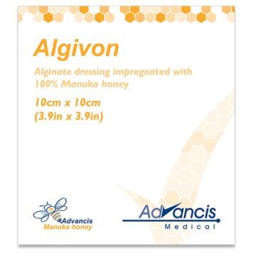 Algivon,opatr,alginian,100%miod.Manuka,10x10cm,5szt