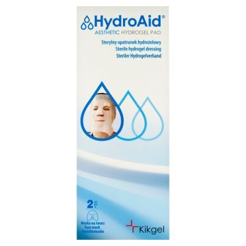 HydroAid Pad, opatrunek hydrożelowy, maska na twarz, 2 szt.