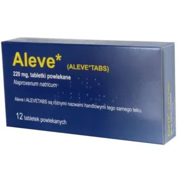 Aleve, 220 mg,tabl.powl.,(i.row),MDZ/PhP,Francja, 12 szt