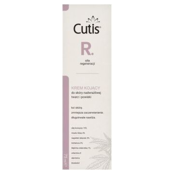 Cutis R-REGENERACJA, krem kojący do skóry nadwrażliwej – twarz i powieki, 75 ml