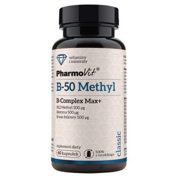 Pharmovit B-50 Methyl B-Complex Max+, kaps., 60 szt