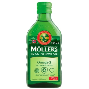 Mollers Tran Norweski, aromat jabłkowy, 250 ml