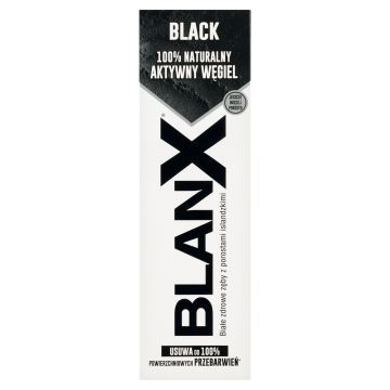 Blanx Black, pasta do zebow, wybielajaca, 75 ml
