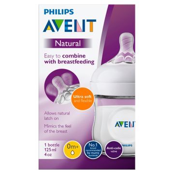 Avent Natural, butelka,BPA Free,SCF030/17, 125 ml,1 szt