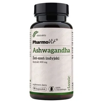 Pharmovit Ashwagandha Zen-szen ind.Ekstr.400 mg,kaps.,90 szt