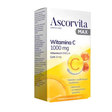 Ascorvita MAX, tabletki powlekane, 30 szt.