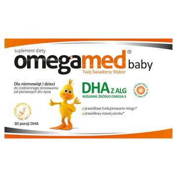 Omegamed Baby, kapsułki twist-off, DHA z alg, 30 szt.