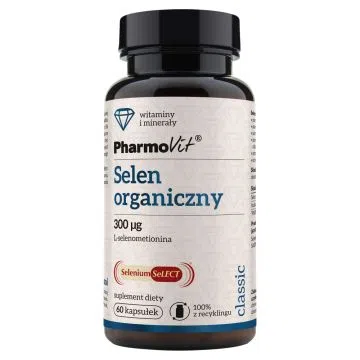 Pharmovit Classic, selen organiczny 300 µg, 19,8 g, kapsułki, 60 szt.