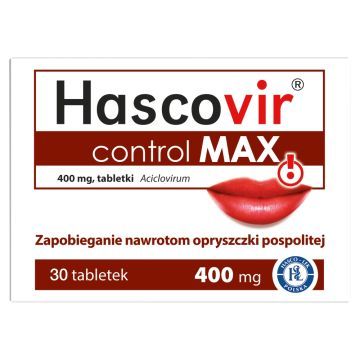 Hascovir control MAX, 400 mg, tabletki, 30 szt.