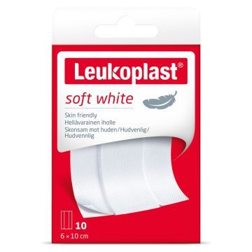Leukoplast Soft, plastry, 6 x 10 cm, 10 szt.